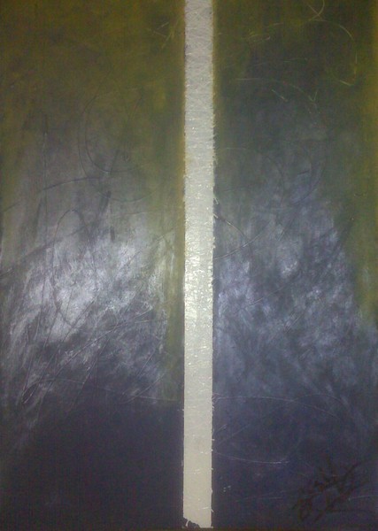 Untitled in Blue, with Gold
