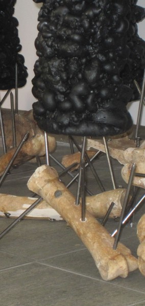 Willi Bambach, LOVE  Love Variation, Detail 2 Horsebones, Nails, 2010