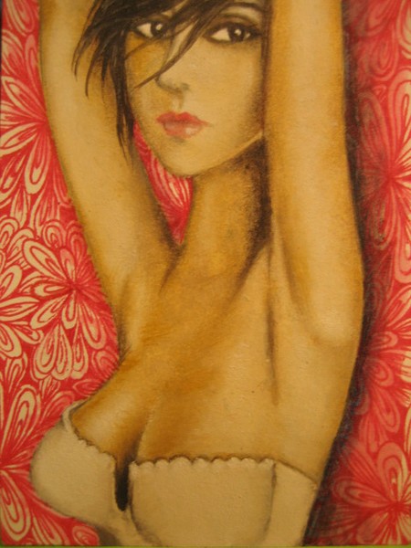 ACEO-portrait- Sexy Lady