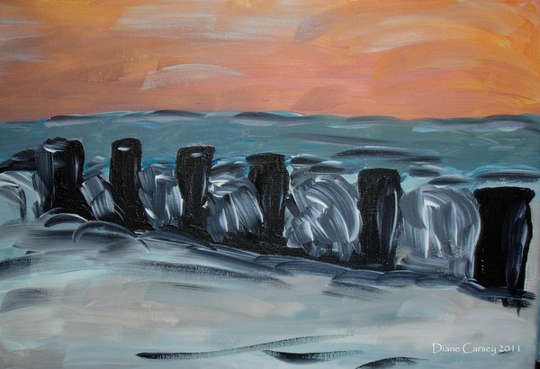 Winter Sunset By The Sea