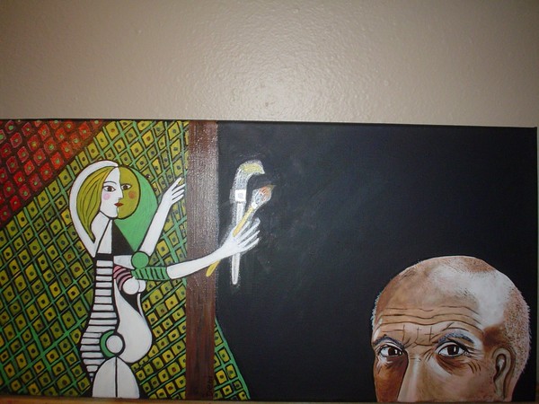 Picasso painting woman