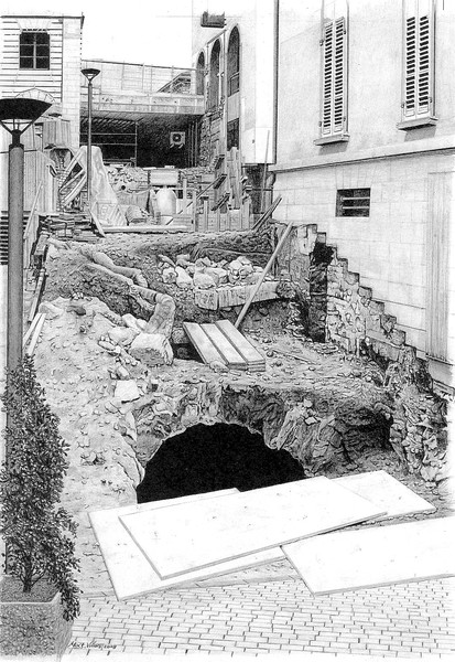 Building site of subway 4