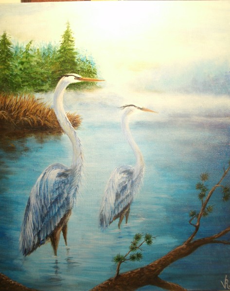 Blue Herons