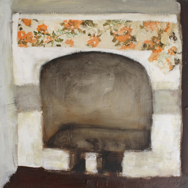 fireplace, 40x40cm