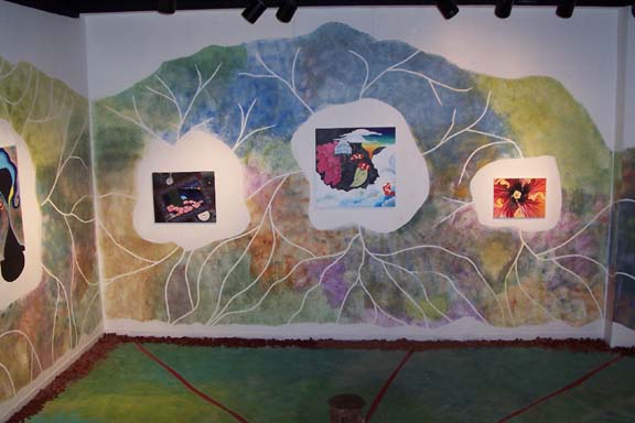 middle wall of exhibition