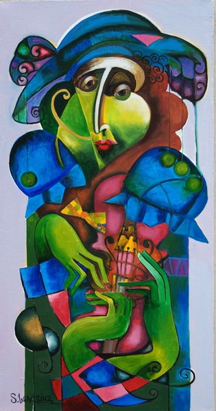 The violinist.