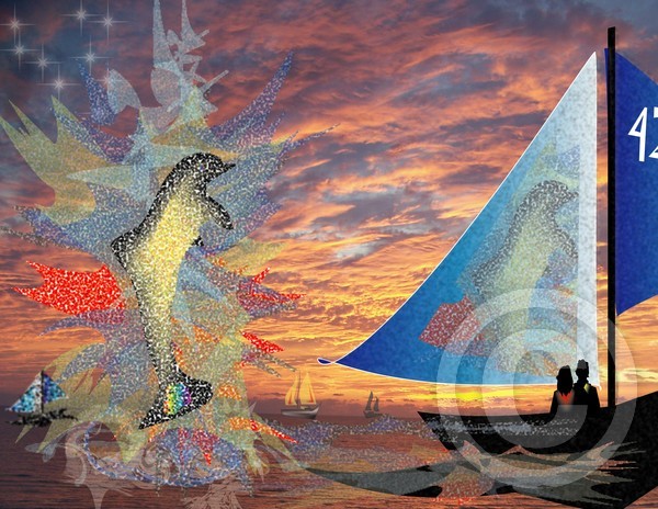 Dolphin Sunset