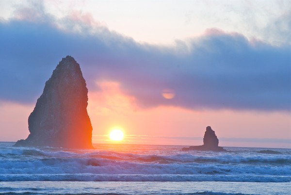 Sunset on the beach