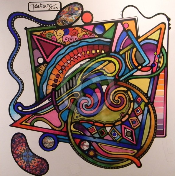 TRIANGLE WITH A SQUARE AND A CIRCLE ON TOP OF THAT