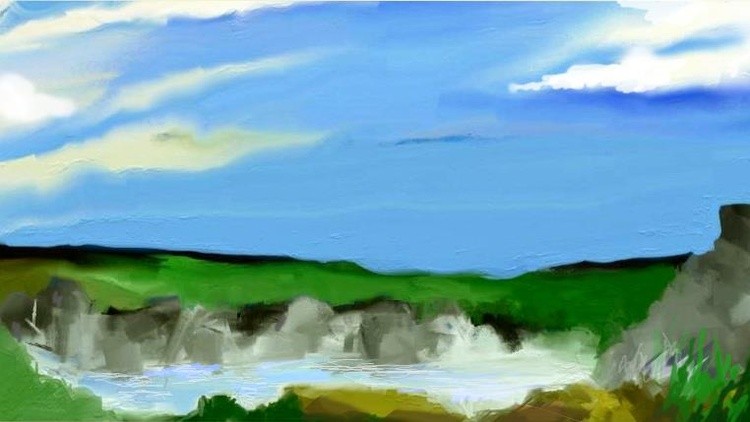  grass and spring water