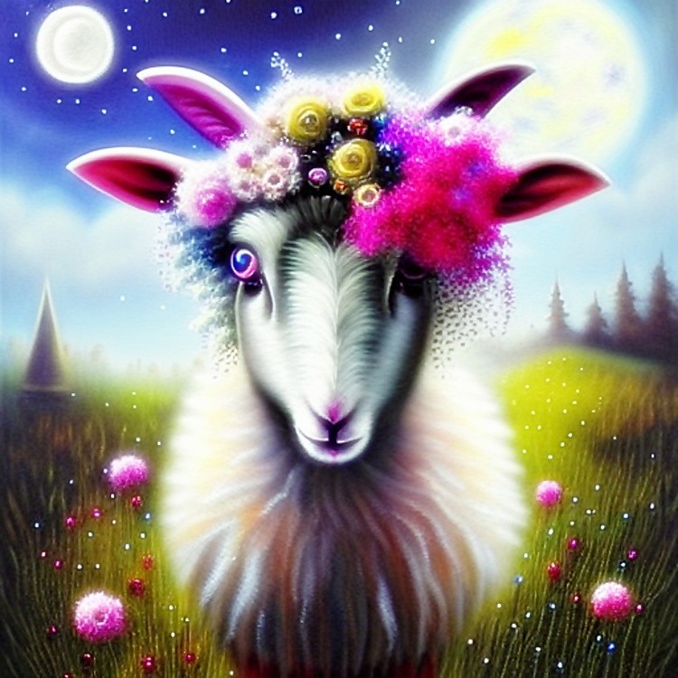 Wild bohemian goat