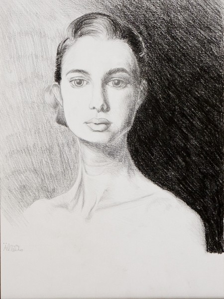 Study of girl's face