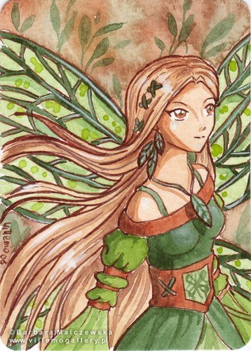 ACEO Green Fairy