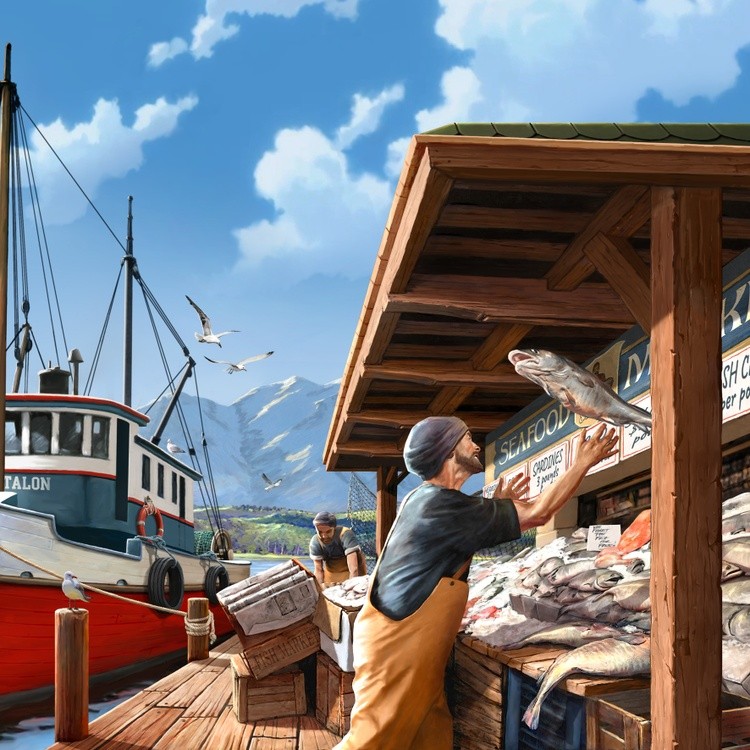 Public Market Boardgame Cover Art