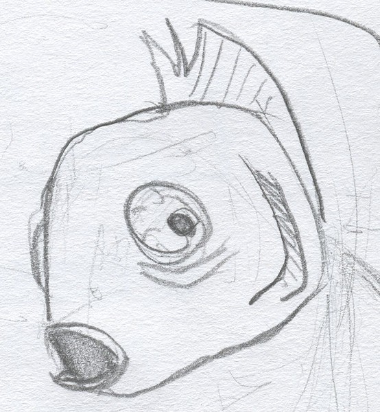 Trout head cartoon