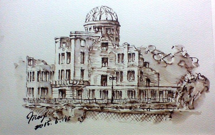 30 min. Quick Sketch Hiroshima (no title)