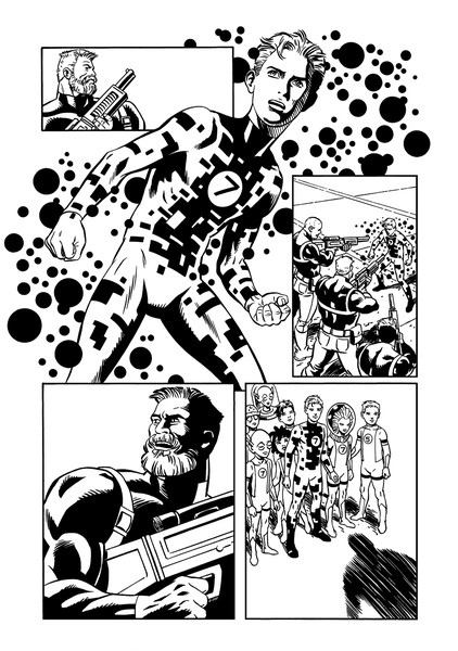 Fantastic Four page featuring Alex from Power Pack