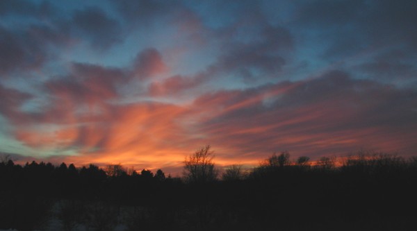 Winter sunset