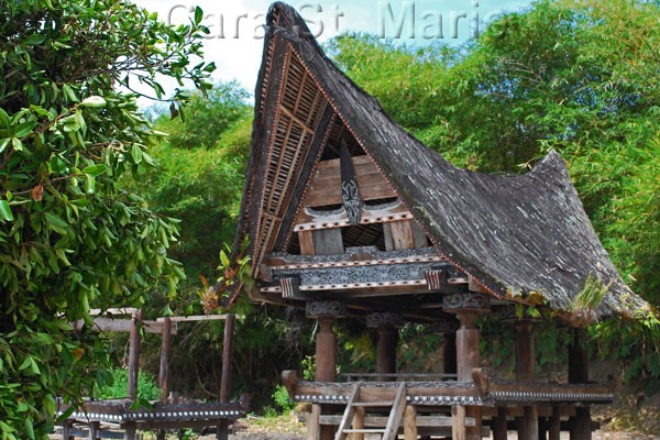 Batak Hut on Lake Toba