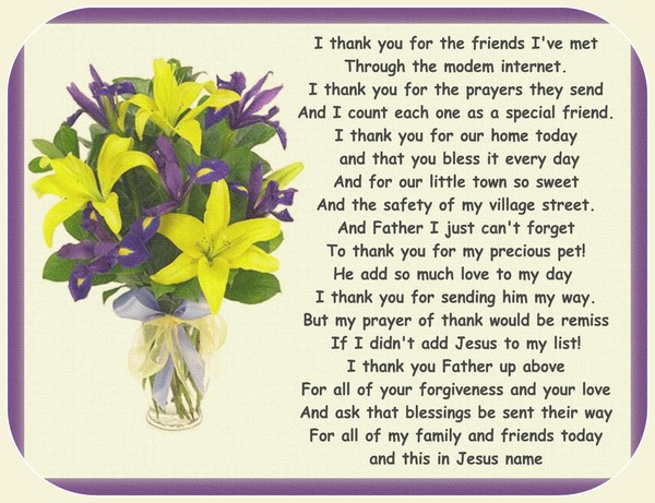 I Thanks You...