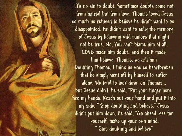 Doubting Thomas...