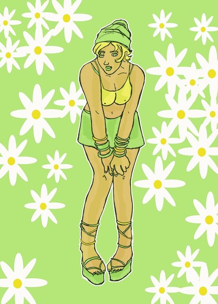 Green girl