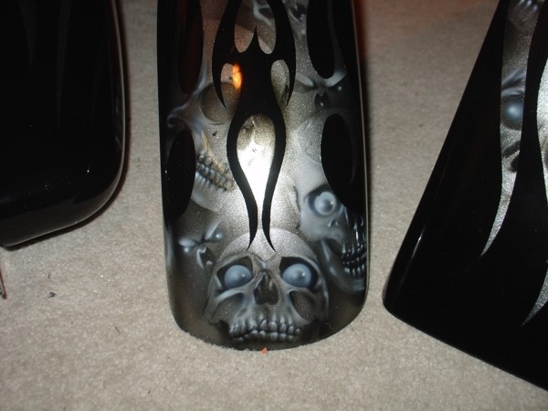 Silver skulls