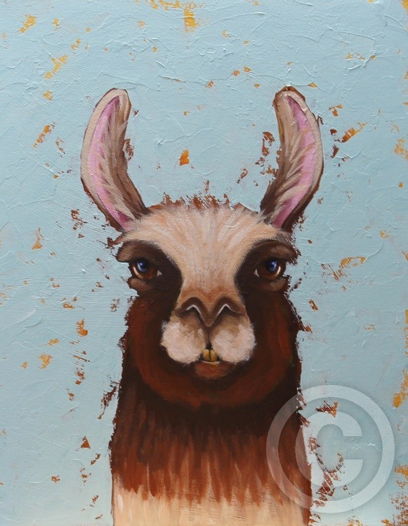 Portrait of a Llama 