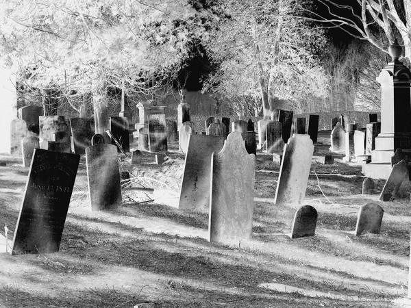 Cemetery Work In Negative