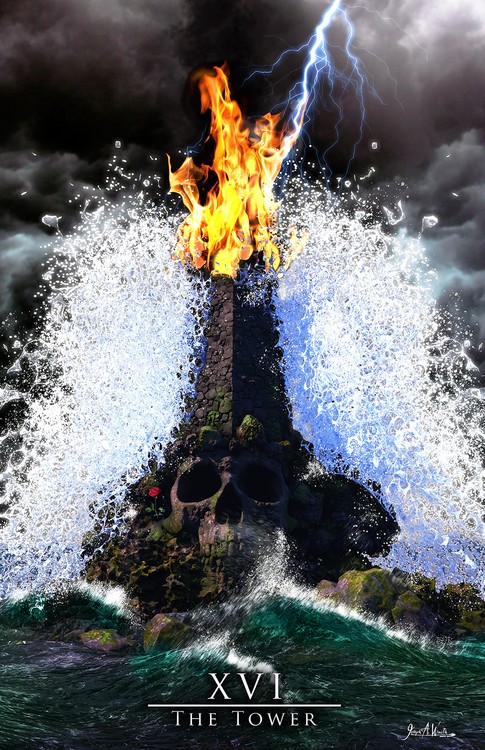 The Tower - Tarot Card