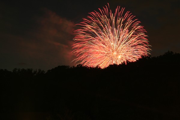 Fireworks at Blue Bird Park.