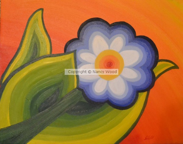 Flower Power 16x20 Acrylic on Stretched Canvas