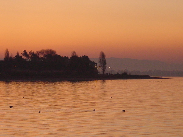 Land's end at dawn