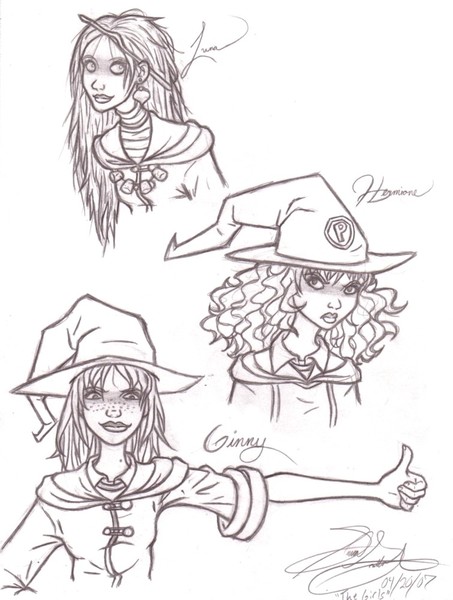Fanart: HP- Hogwarts Girls