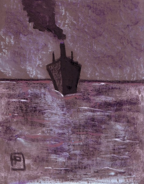 Ship at sea