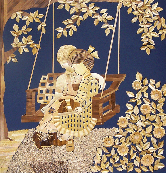 Children on the swing