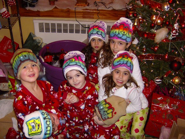 Christmas Group shot w/ winter hats on