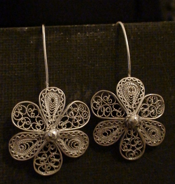 Silver Earrings_Filigree