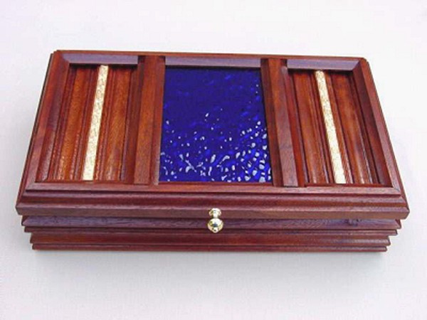 Solid 14 Karat Gold Banded Canacharana Jewelry Box