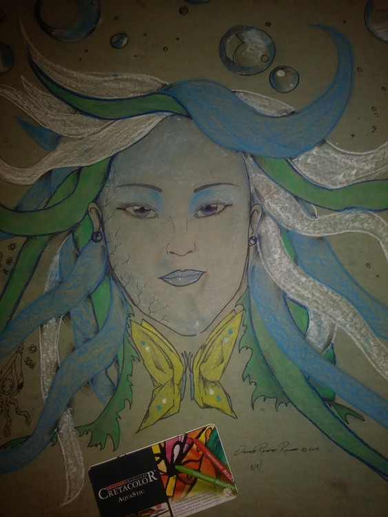 Water Blue girl 