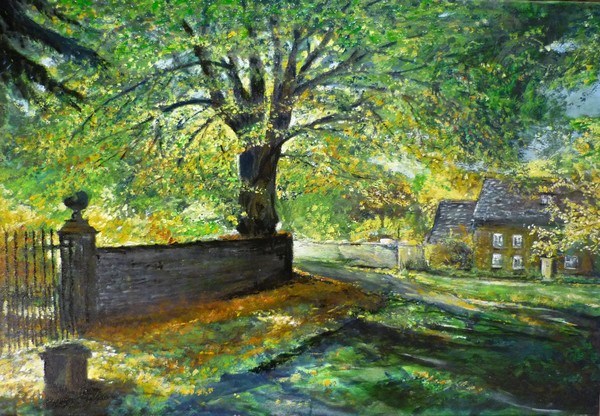 Cotswolds' Lane, late summer evening