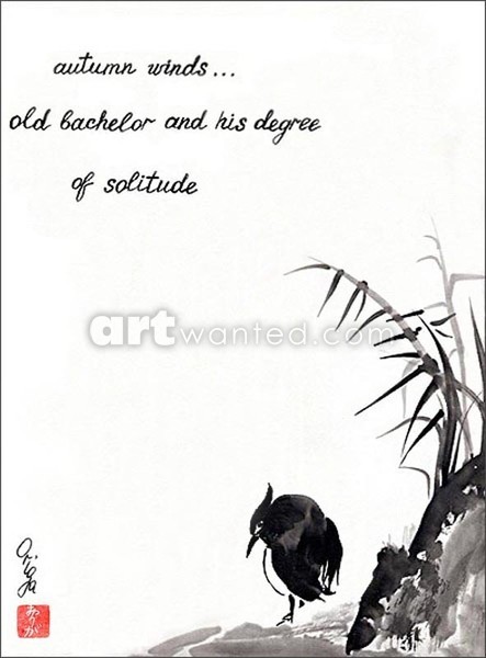 Old bachelor. Haiga.