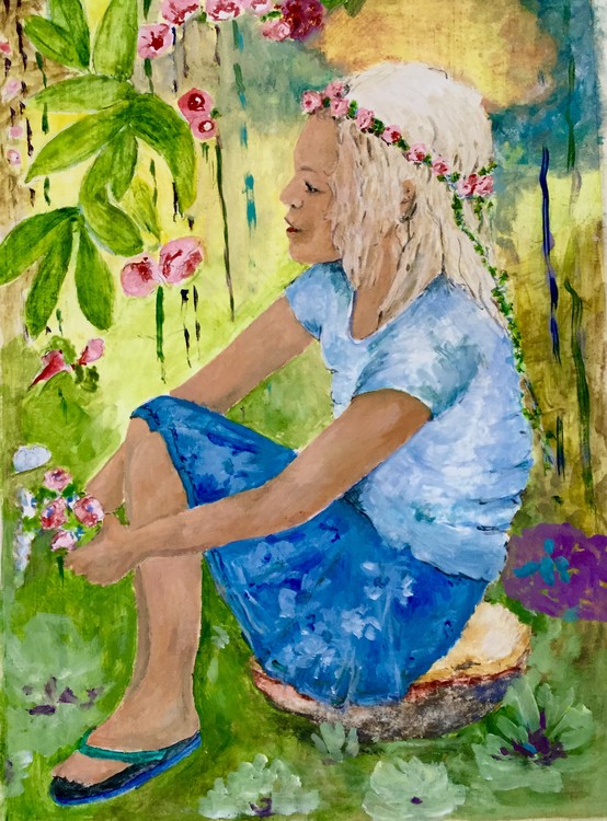 Girl waiting
