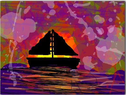Seaside sunset