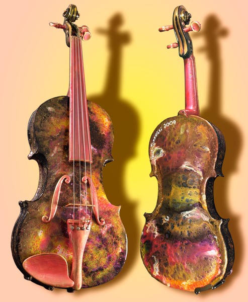 Violin in Magenta
