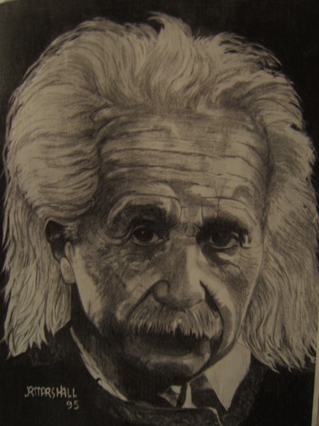 pencil portrait of Albert