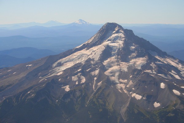 Reach Out & Touch Me: Airplane View of Mt. Hood