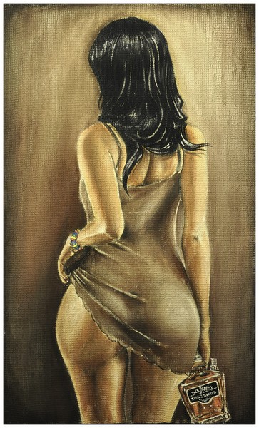 JEREMY WORST Want Some Jack Daniels painting Art