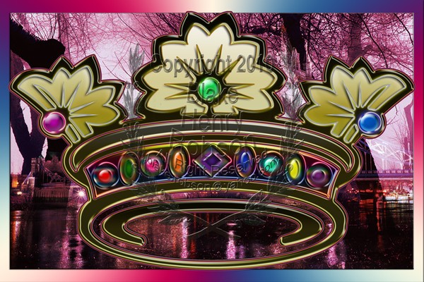 Royal Golden Jewel Encrusted Crown London Collage