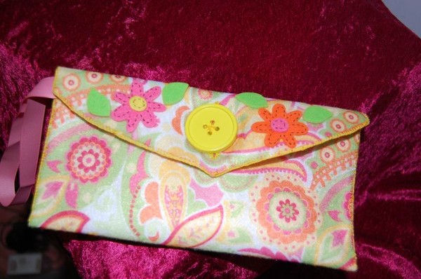 paisley felt purse